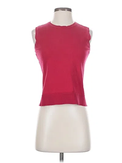 Pre-owned Charter Club Sweater Vest In Red