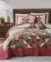Charter Club Tinsel Tree 3-pc. Quilt Set, Full/queen, Macy's Exclusive In Green