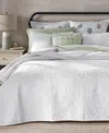 Charter Club Trapunto Vine 3-pc. Quilt Set, King, Exclusively At Macy's In White