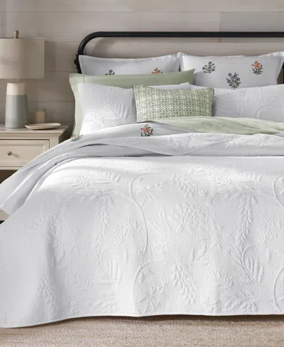 Charter Club Trapunto Vine 3-pc. Quilt Set, King, Exclusively At Macy's In White