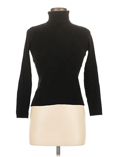Pre-owned Charter Club Turtleneck Sweater In Black