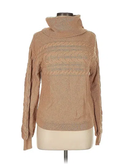 Pre-owned Charter Club Turtleneck Sweater In Brown