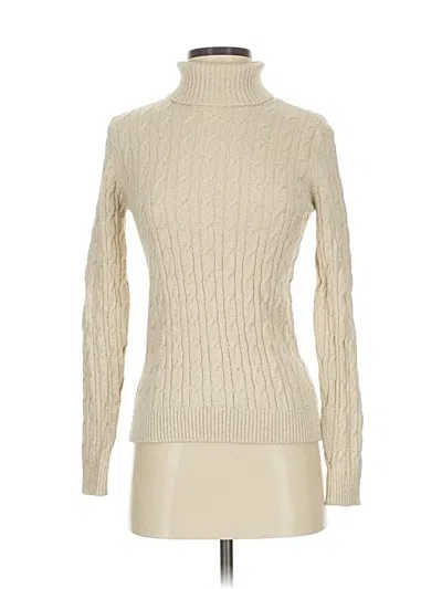 Pre-owned Charter Club Turtleneck Sweater In Ivory