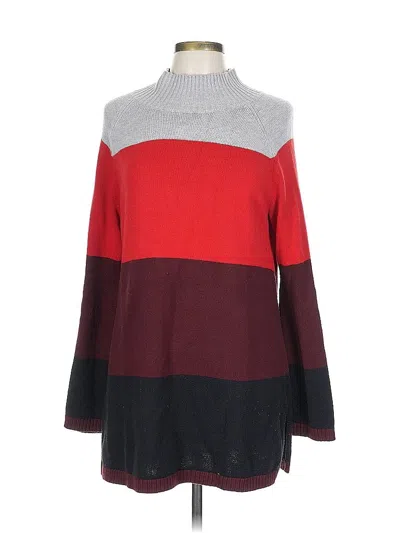 Pre-owned Charter Club Turtleneck Sweater In Red