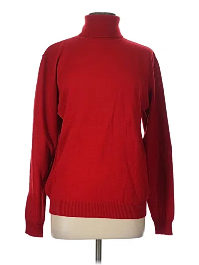 Pre-owned Charter Club Turtleneck Sweater In Red