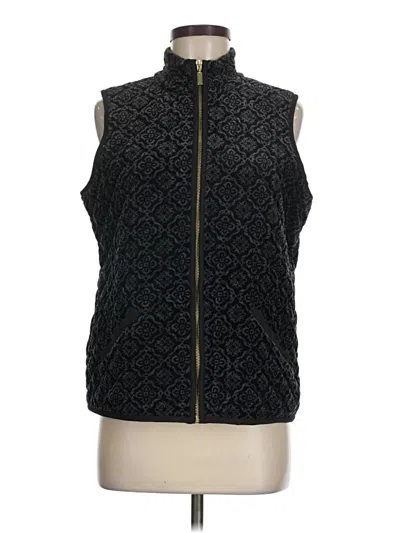 Pre-owned Charter Club Vest In Black