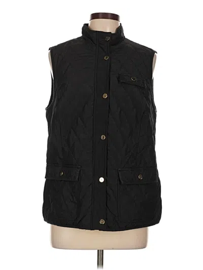 Pre-owned Charter Club Vest In Black