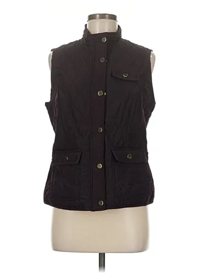 Pre-owned Charter Club Vest In Black