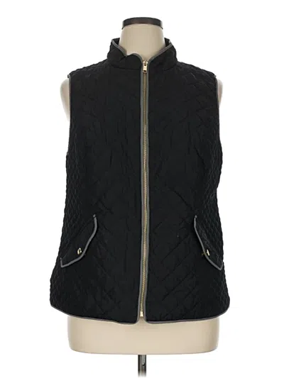 Pre-owned Charter Club Vest In Black