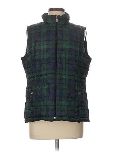 Pre-owned Charter Club Vest In Green