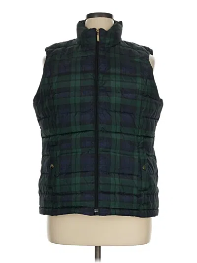 Pre-owned Charter Club Vest In Green