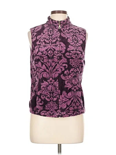 Pre-owned Charter Club Vest In Purple