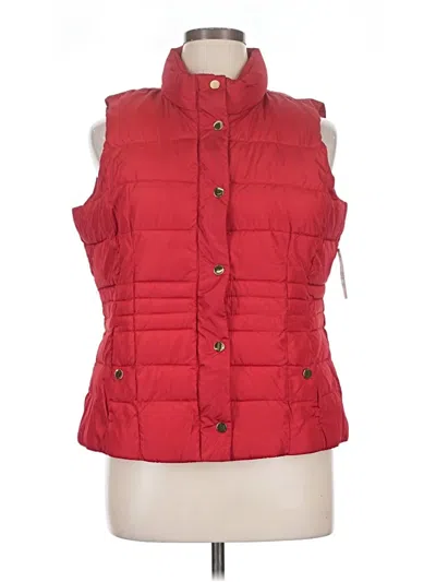 Charter Club Vest In Red