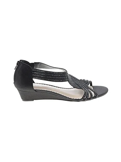 Pre-owned Charter Club Wedges In Black