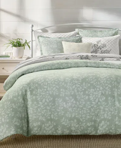 Charter Club Willow Print 3-pc. Comforter Set, King In Green