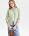 Charter Club Women's 100% Cashmere Chunky Crewneck Cardigan, Macy's Exclusive In Multi