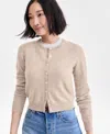 Charter Club Women's 100% Cashmere Crewneck Cardigan, Macy's Exclusive In Brown