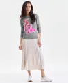 Charter Club Women's 100% Cashmere Le Vibe Chunky Crewneck Sweater, Macy's Exclusive In Gray