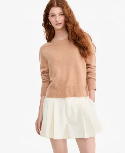 Charter Club Women's 100% Cashmere Long Sleeve Boatneck Sweater, Macy's Exclusive In Brown