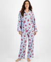 CHARTER CLUB WOMEN'S 2-PC. COTTON FLANNEL PACKAGED PAJAMAS SET, CREATED FOR MACY'S