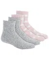 CHARTER CLUB WOMEN'S 2-PK. HOLIDAY FUZZY BUTTER SOCKS, CREATED FOR MACY'S