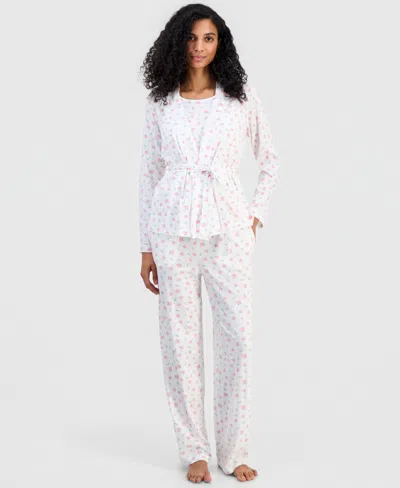 Charter Club Women's 3-pc. Cotton Pajama Set, Macy's Exclusive In Yellow