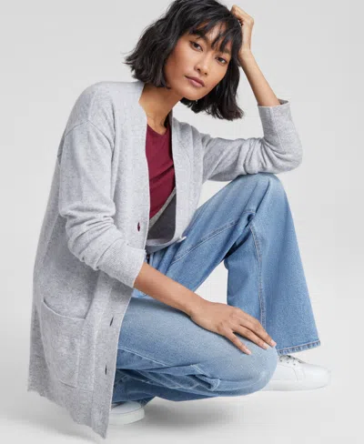 Charter Club Women's Button-front 100% Cashmere Cardigan