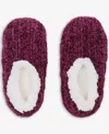Charter Club Women's Cable Chenille Ped Slipper Socks, Created For Macy's In Multi