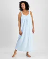 Charter Club Women's Cotton Eyelet Tank Nightgown, Exclusively At Macy's In Green