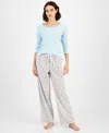 Charter Club Women's Cotton Flannel Plaid Pajama Pants, Created For Macy's In Multi