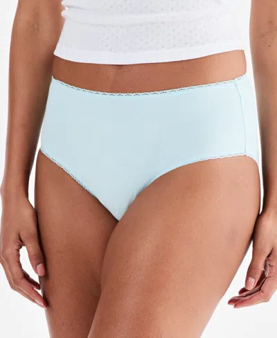 Charter Club Women's Cotton Jersey Brief Underwear, Macy's Exclusive In Blue