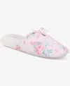 Charter Club Women's Dreamy Bouquet Quilted Slippers, Exclusively At Macy's In Dreamy Bouqet