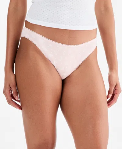 Charter Club Women's Everyday Cotton Bikini Underwear, Created For Macy's In Gray