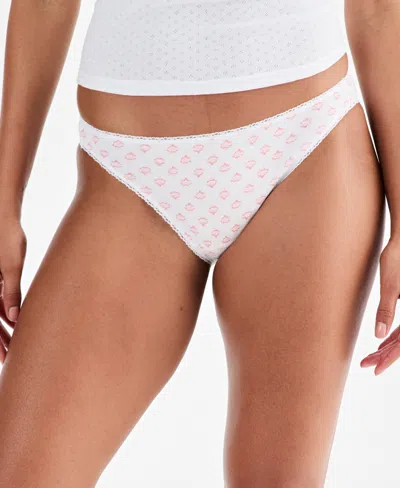 Charter Club Women's Everyday Cotton Bikini Underwear, Created For Macy's In Blue