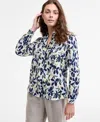 Charter Club Floral Print 100 Linen Shirt 100 Linen Drawstring Pants Macys Exclusive In Multi