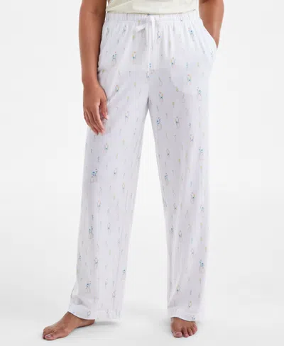 Charter Club Women's Knit Pajama Pants, Exclusively At Macy's In Vases