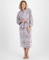 CHARTER CLUB WOMEN'S LONG EMBOSSED PLUSH ROBE, CREATED FOR MACY'S