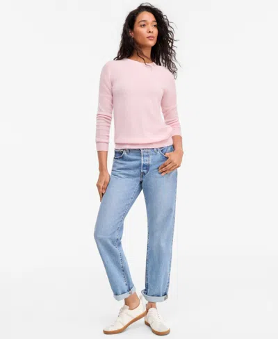 Charter Club Women's Long-sleeve 100% Cashmere Crewneck Sweater, Macy's Exclusive In Multi
