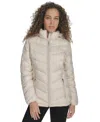 Charter Club Women's Packable Hooded Puffer Coat, Created For Macy's In Chino