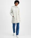 Charter Club Women's Packable Hooded Puffer Coat, Created For Macy's In Grey Owl