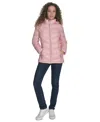 Charter Club Plus Size Packable Hooded Puffer Coat, Created For Macy's In Pink Sand