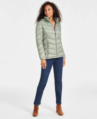 CHARTER CLUB WOMEN'S PACKABLE HOODED PUFFER COAT, CREATED FOR MACY'S