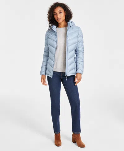 CHARTER CLUB WOMEN'S PACKABLE HOODED PUFFER COAT, CREATED FOR MACY'S