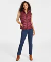 Charter Club Women's Packable Hooded Puffer Vest, Created For Macy's