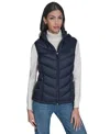 Charter Club Women's Packable Hooded Puffer Vest, Created For Macy's In Blue