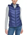 Charter Club Women's Packable Hooded Puffer Vest, Created For Macy's In Blue