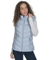 Charter Club Women's Packable Hooded Puffer Vest, Created For Macy's In Cove Blue