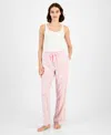 Charter Club Women's Printed Fleece Pajama Pants, Created For Macy's In Multi