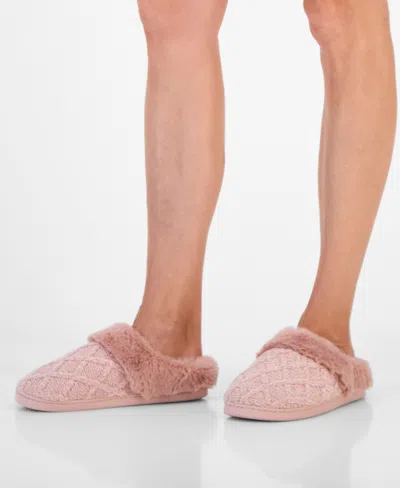 Charter Club Women's Quilted Hoodback Boxed Slippers, Created For Macy's In Pink Parasol