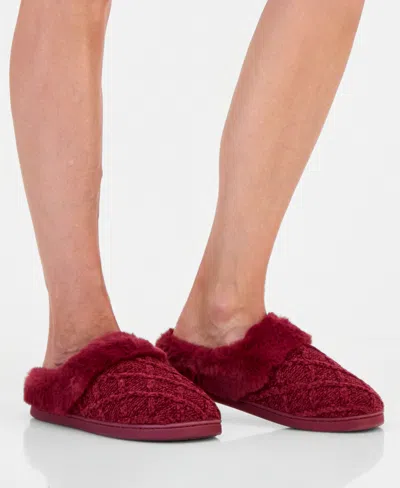 Charter Club Women's Quilted Hoodback Boxed Slippers, Created For Macy's In Ruby Slippers